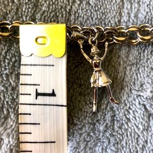 925 Sterling Silver Vintage Cheerleader Charm pendant for girls charm bracelet